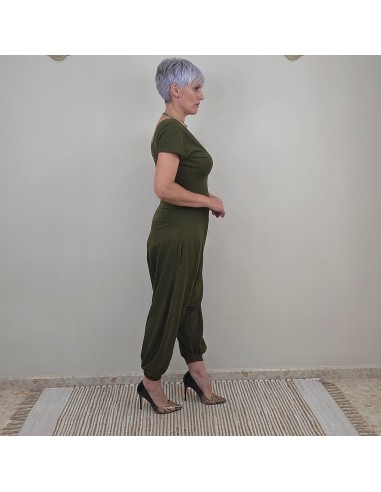 Mono OSAKA artesanal verde oliva de algodón