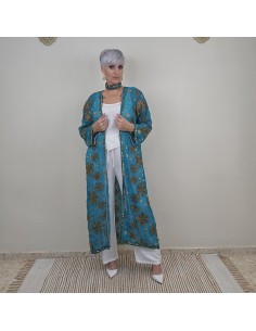 Kimono Rhin Largo con bordados a mano