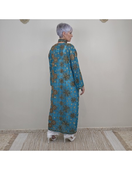 Kimono Rhin Largo con bordados a mano