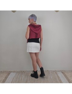 Chaleco 100% algodón , diseño artesanal .