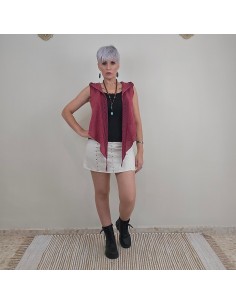 Chaleco 100% algodón , diseño artesanal . 2