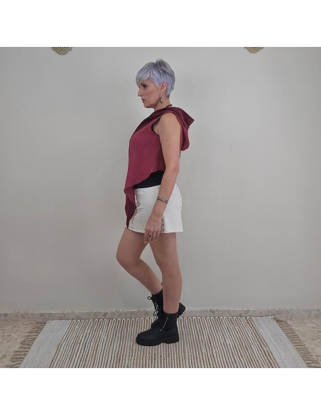 Chaleco 100% algodón , diseño artesanal .