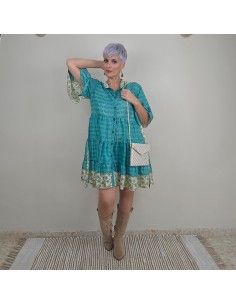 Vestido camisero Frail Saree Cotto artesanal