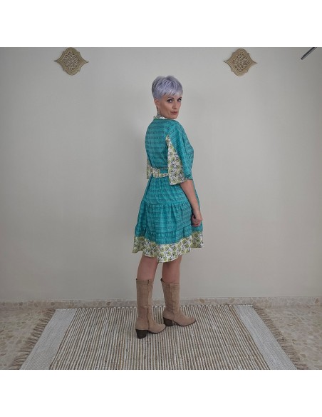 Vestido camisero Frail Saree Cotto artesanal