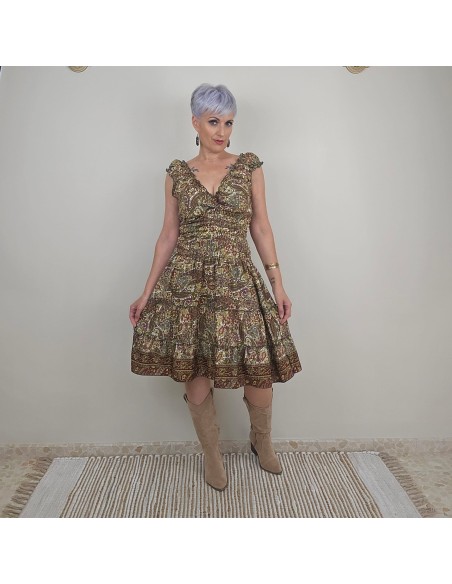 Vestido Save Saree Cotto artesanal