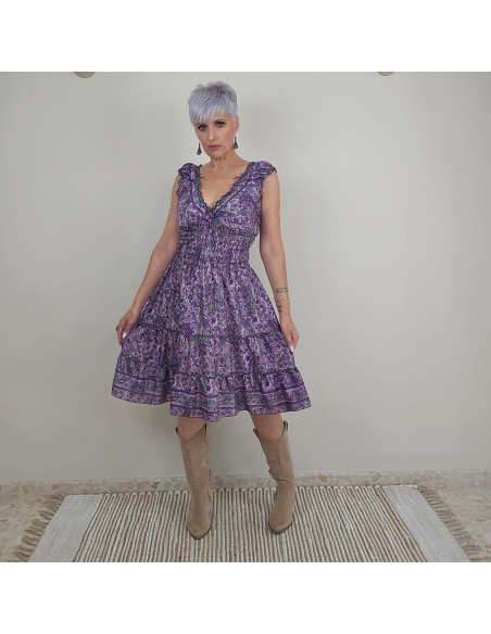 Vestido Save Saree Cotto artesanal