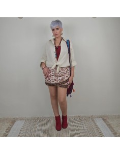 Falda pantalón estampado étnico 2