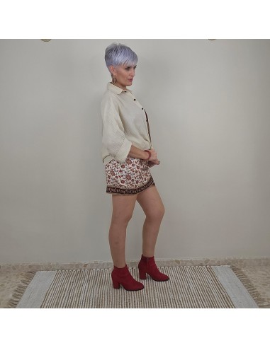 Falda pantalón estampado étnico