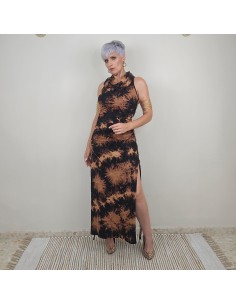 Vestido Visha Neck Tie-Dye – Estilo artesanal y originalidad