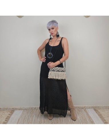 Vestido Raik largo de algodón artesanal