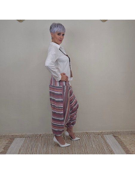 Pantalón bohemio Raal 100% algodón artesanal
