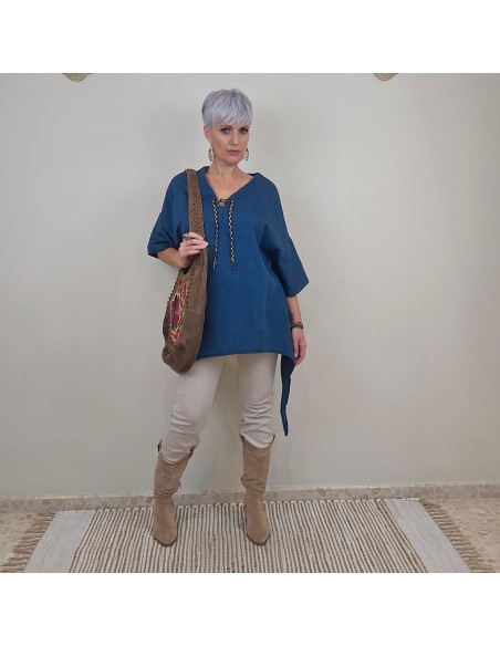 Camisola asimétrica NUT de algodón natural