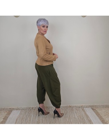 Mono OSAKA artesanal verde oliva de algodón