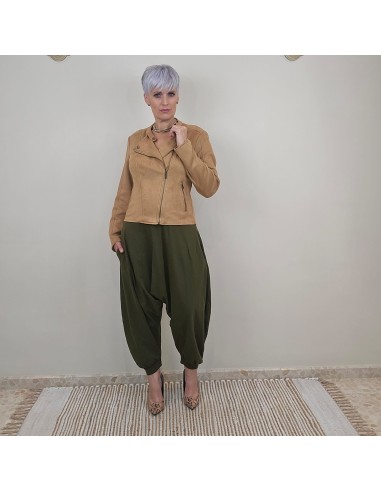 Mono OSAKA artesanal verde oliva de algodón