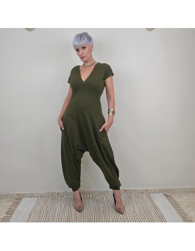 Mono OSAKA artesanal verde oliva de algodón